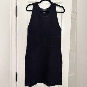 House of Harlow 1960 Black Ribbed Mini Dress (XL)